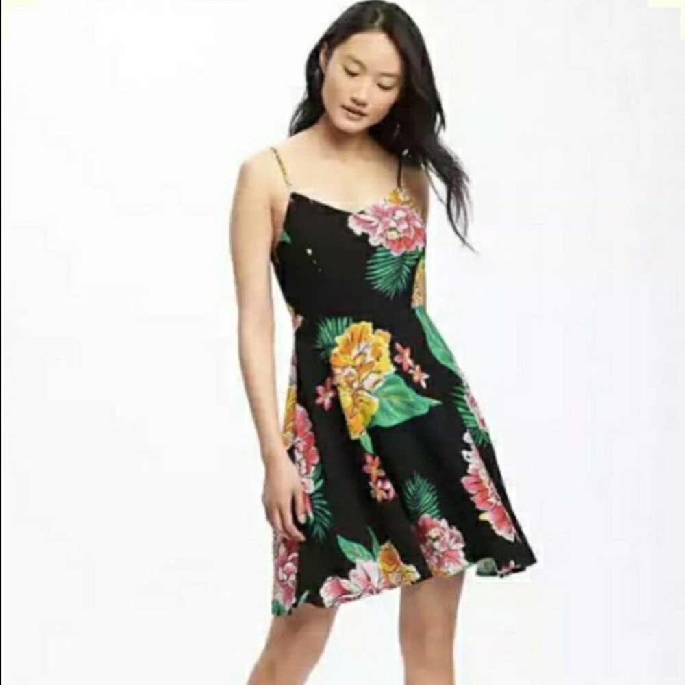 Old Navy Tropical Fit and Flair Summer Sun Dress